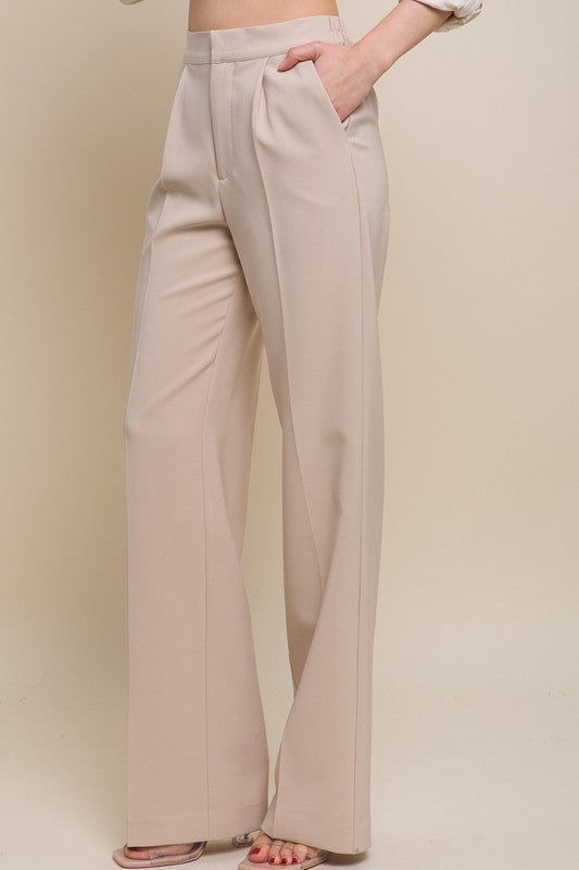 Rebecca Pleated Wide Leg Trousers
