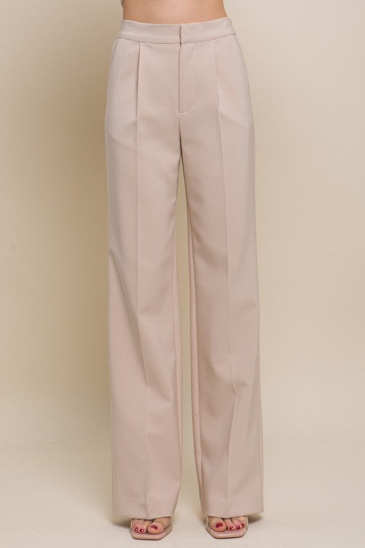 Rebecca Pleated Wide Leg Trousers
