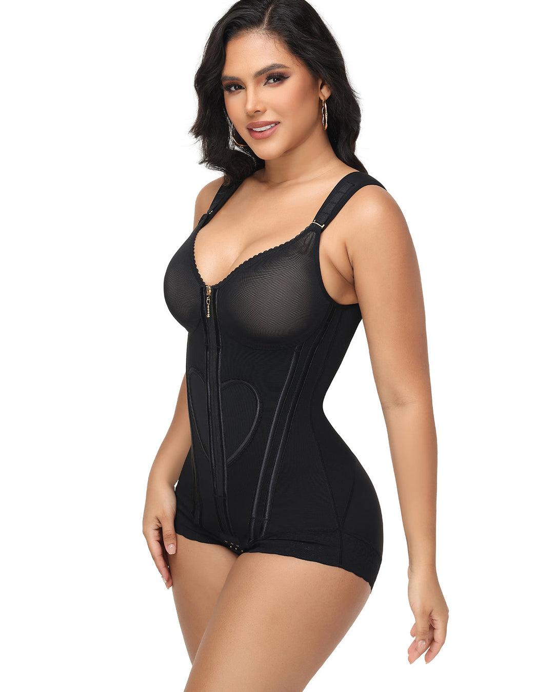 Pia Zip Front Contour Shapewear Bodysuit