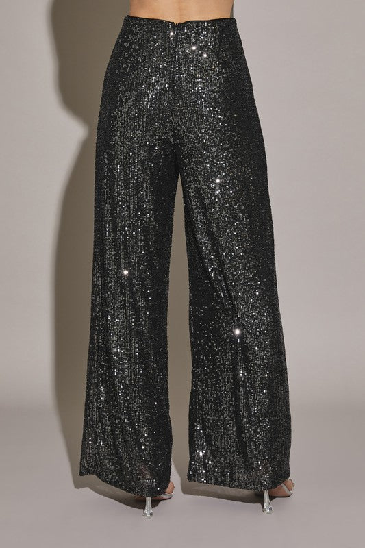 Milan Sequin Wide Leg Pants