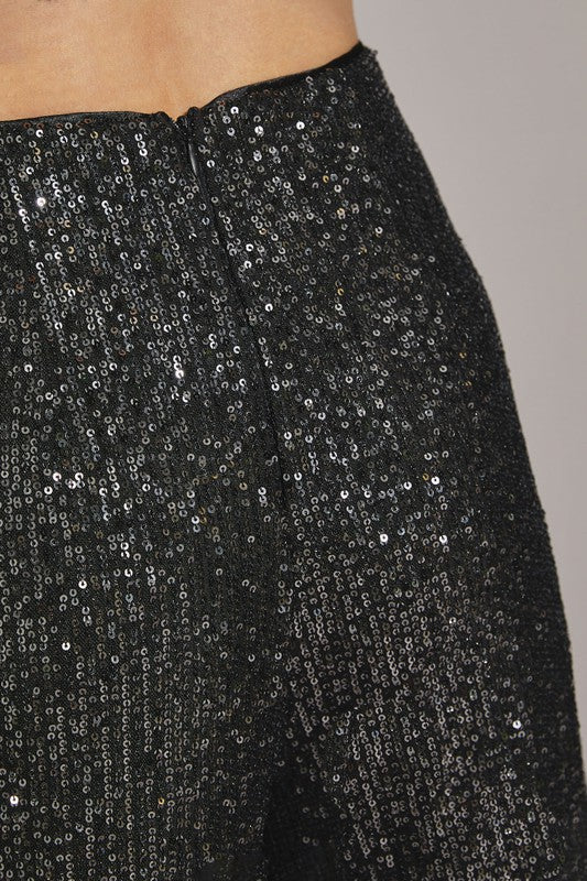 Milan Sequin Wide Leg Pants