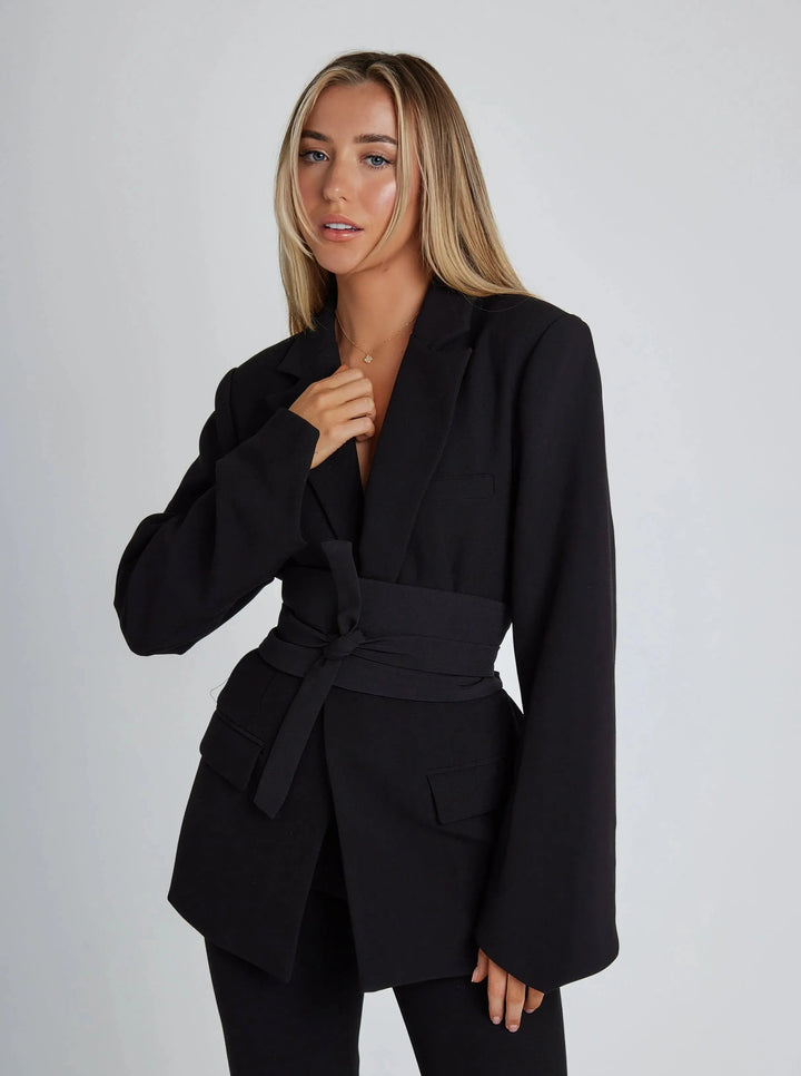 Felicity Belted Tailored Blazer