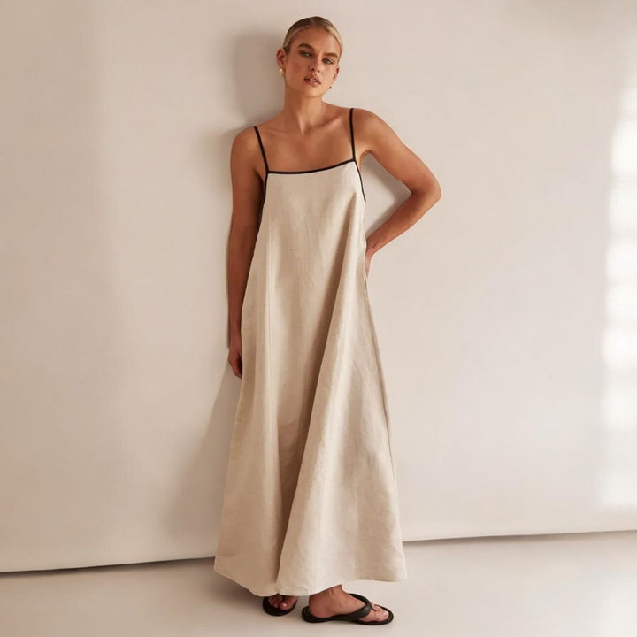 Zora Linen Maxi Dress