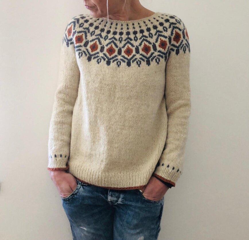 Caroline Fair Isle Yoke Sweater