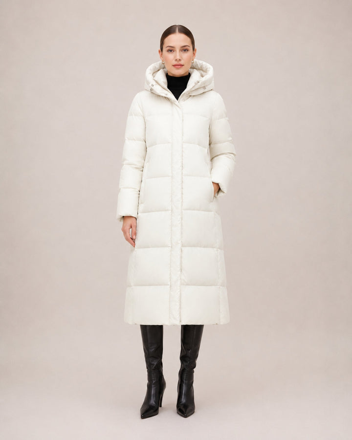 Milena Sculpted Longline Puffer Coat