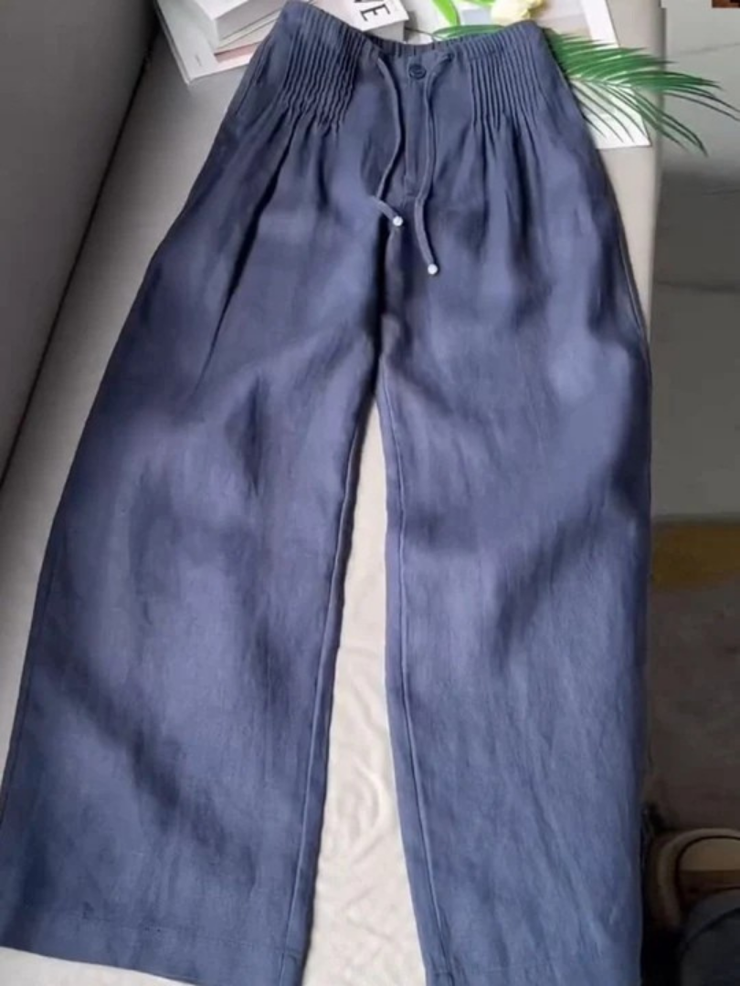 Annabelle Drawstring Wide Leg Pants