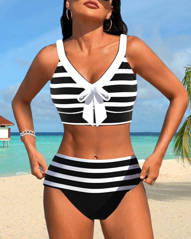 Caroline Stripe Bikini Set