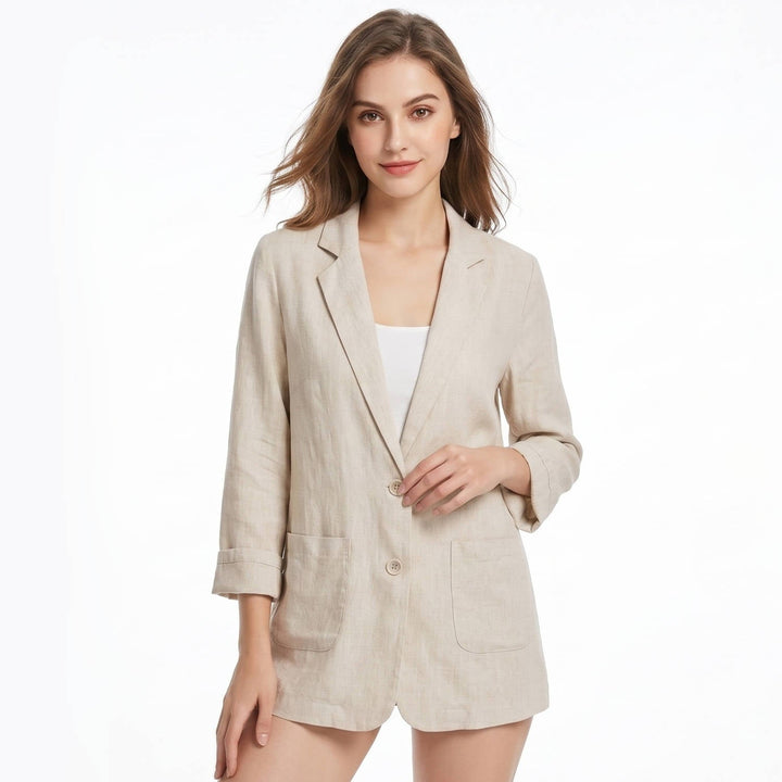 Raisa Relaxed Three Quarter Sleeve Blazer