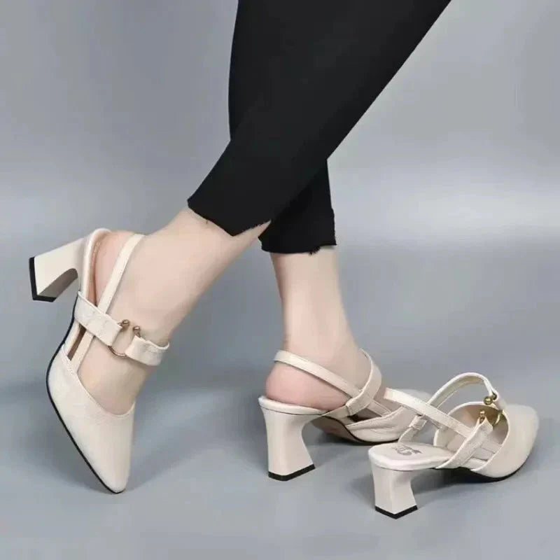 Ophelia Ring Detail Slingback Pumps