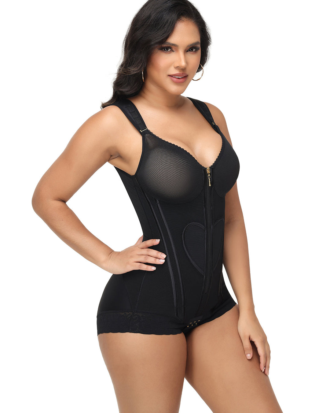 Pia Zip Front Contour Shapewear Bodysuit