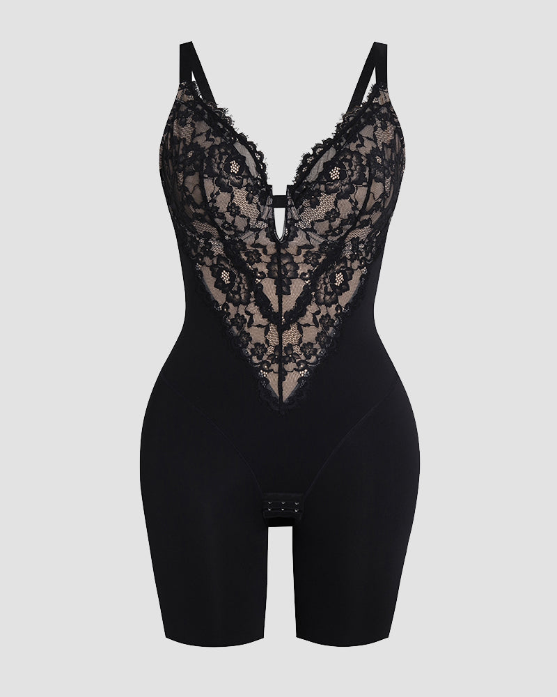 Nacy Lace Contour Shapewear Bodysuit