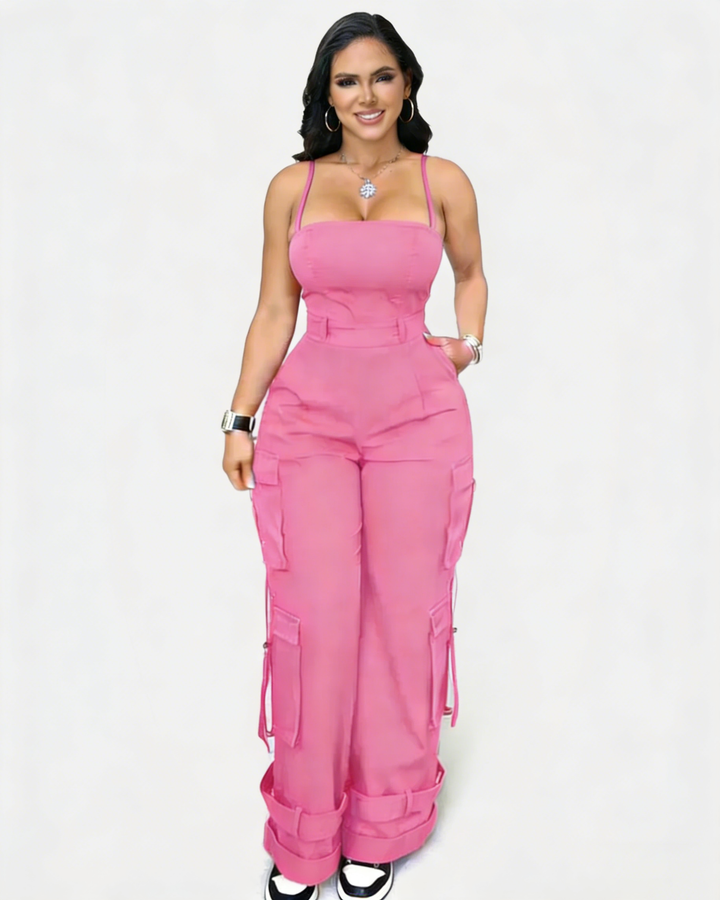 Amelie Utility Cargo Jumpsuit