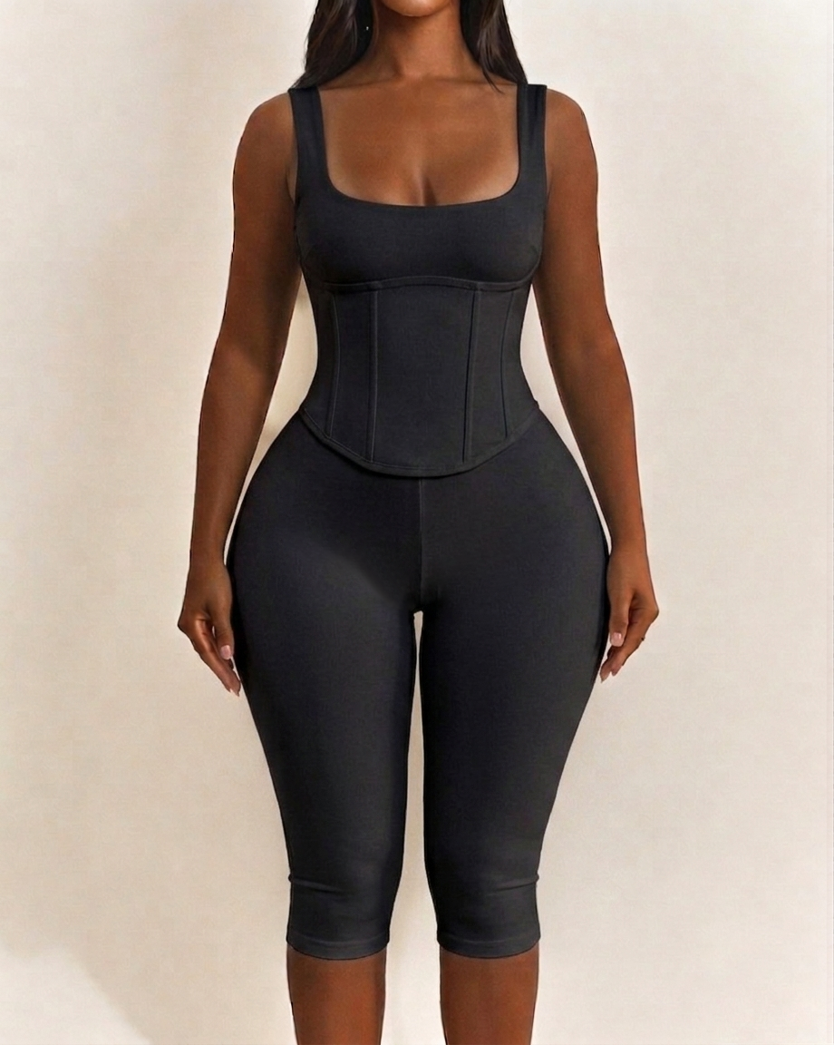 Layla Polka Dot Sculpting Jumpsuit