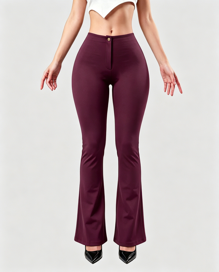 Anais High Waist Flared Stretch Pants
