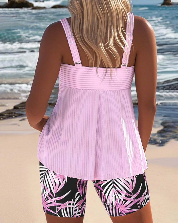 Colette Laguna Palm Tankini Set