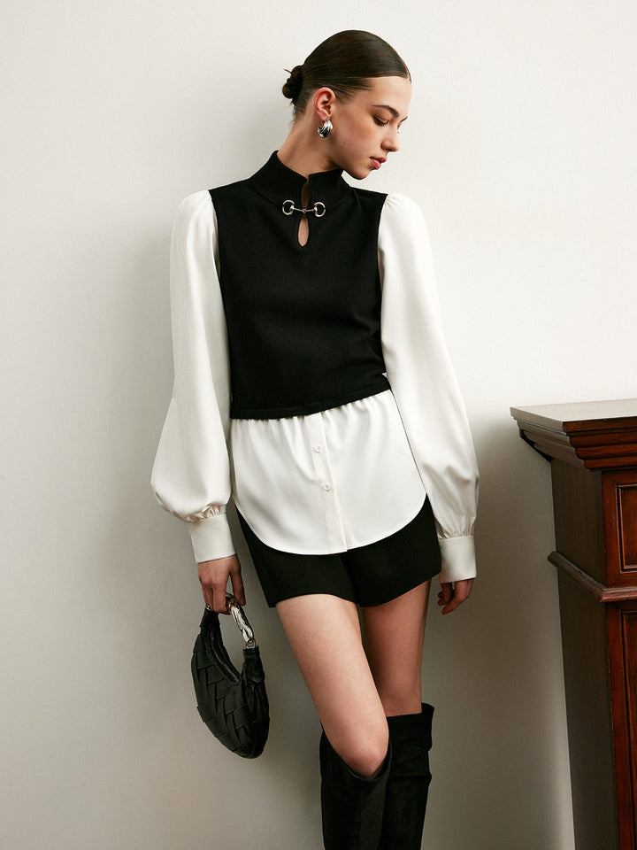 Brinley Layered Sweater Vest Top