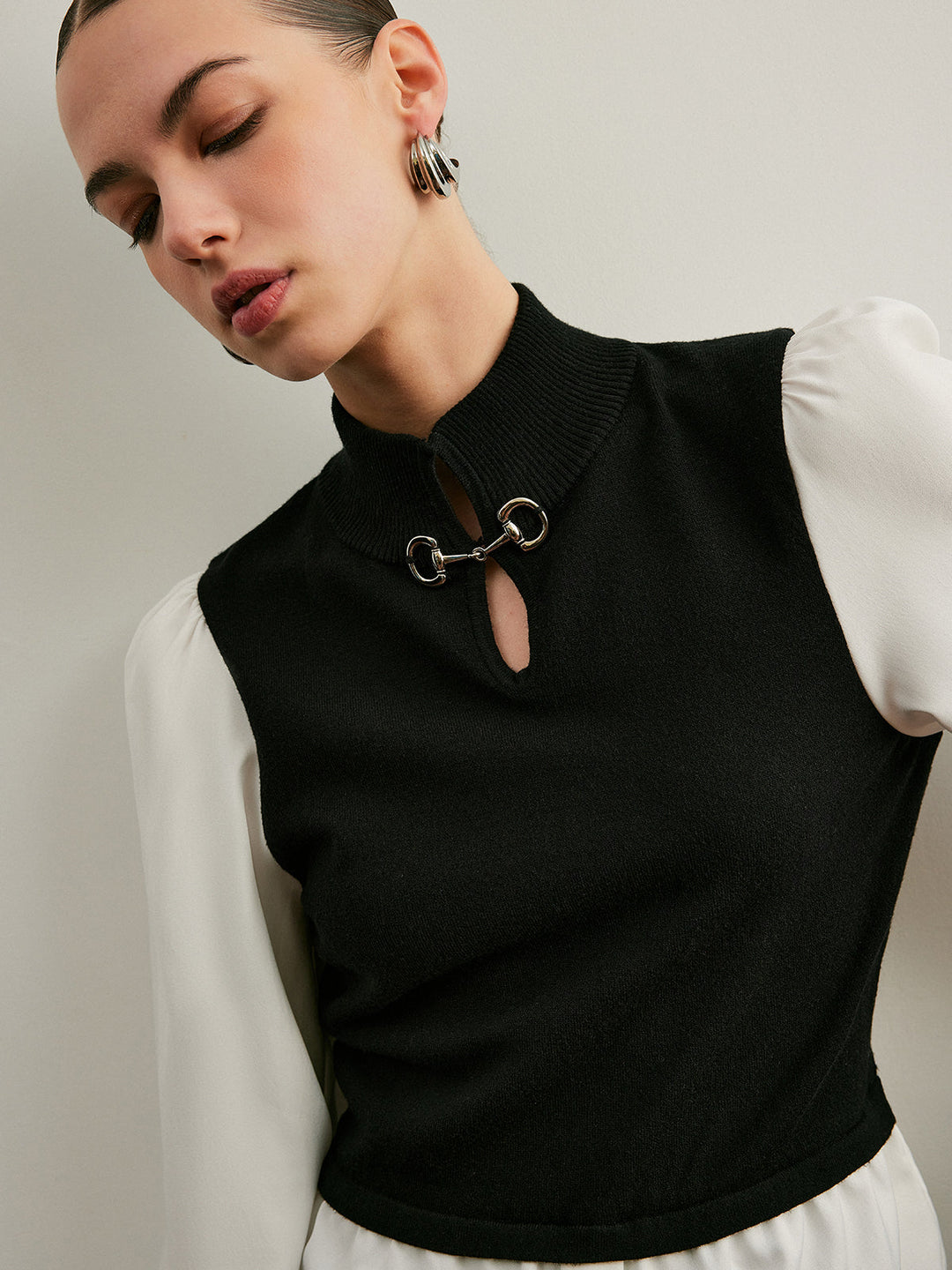 Brinley Layered Sweater Vest Top