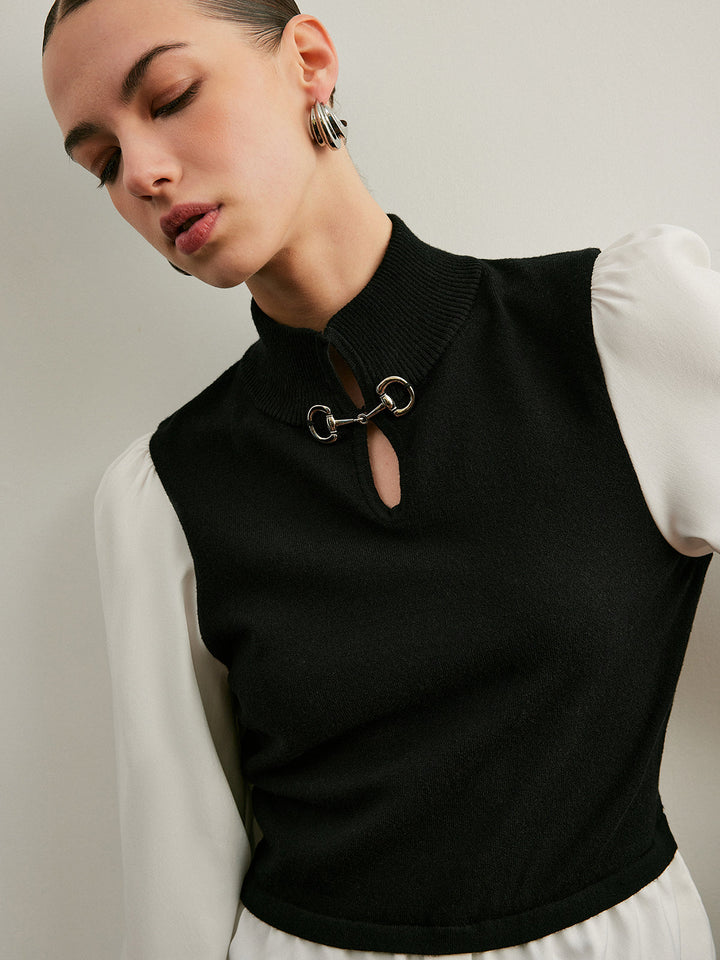 Brinley Layered Sweater Vest Top