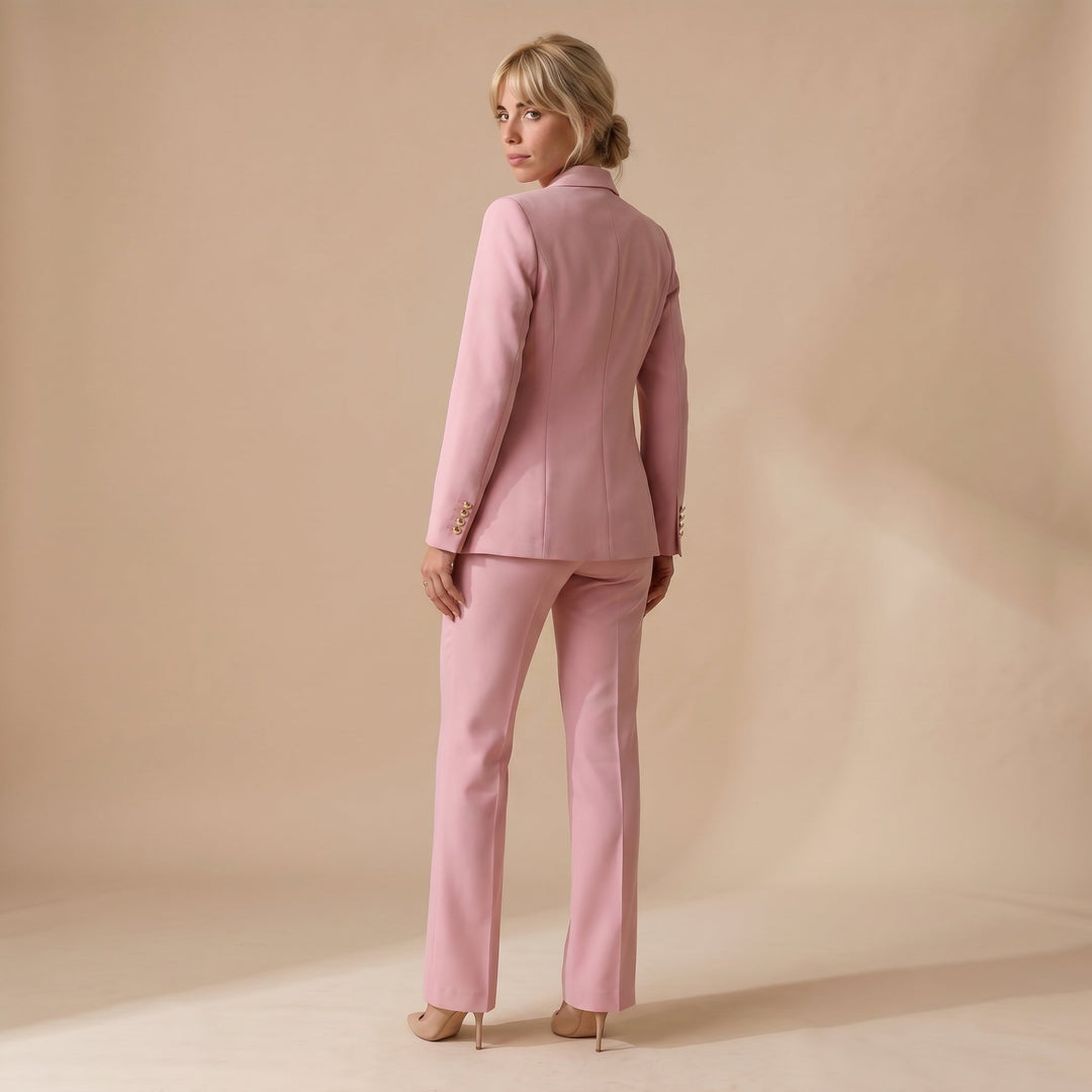Sabine Refined Double-Breasted Blazer Set