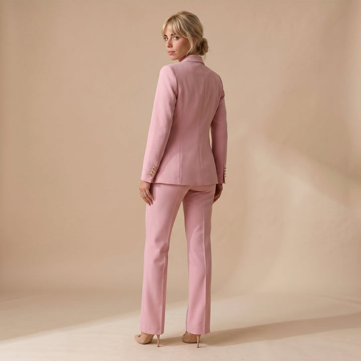 Sabine Refined Double-Breasted Blazer Set