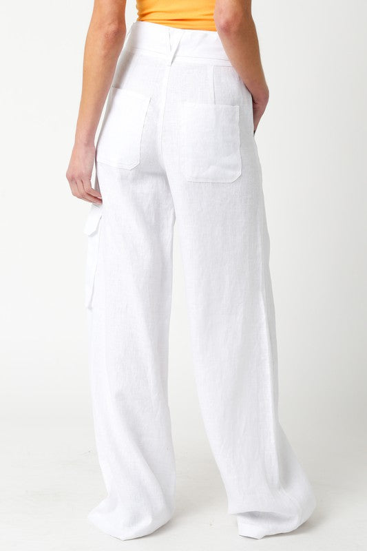 Kae Tie Waist Wide Leg Pants