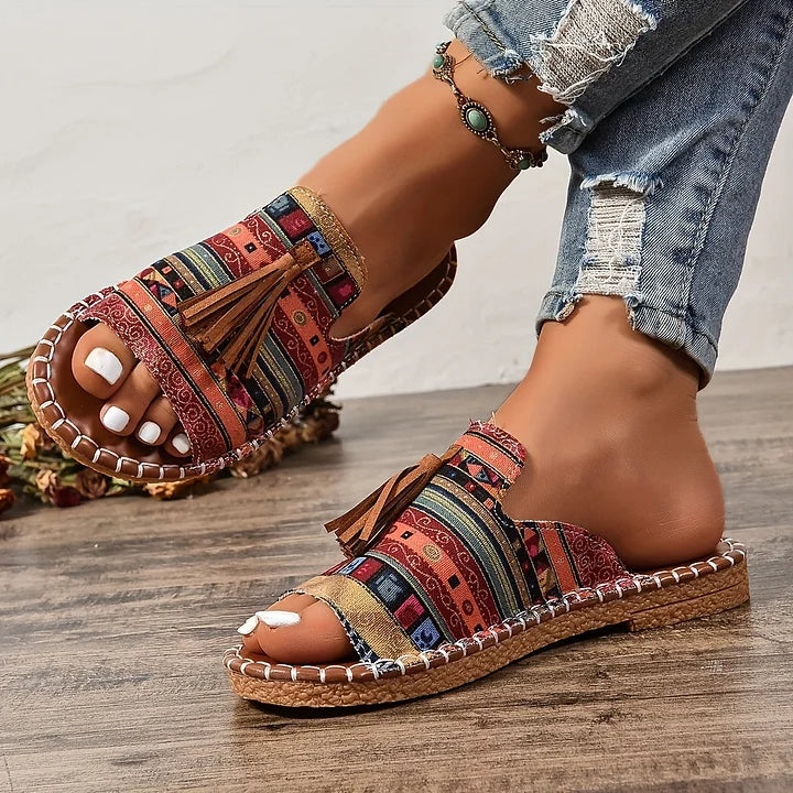 Robin Nomad Tassel Slide Sandals