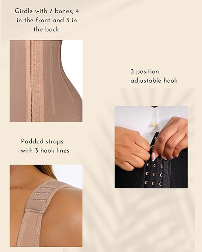 Melody Zip Front Contour Shapewear Bodysuit