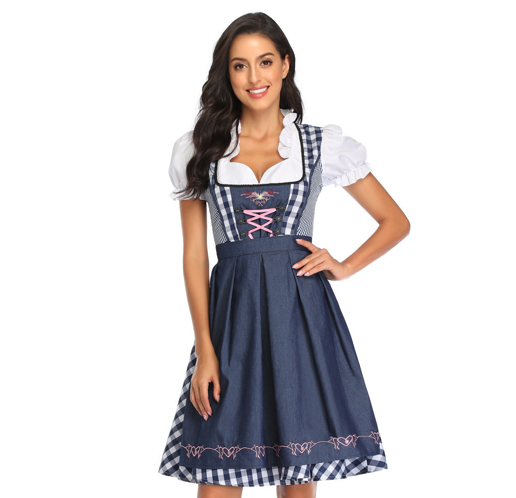 Dagmar Gingham Oktoberfest Dirndl Dress