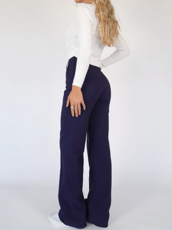 Selma High-Waist Wide Leg Tailored Pants