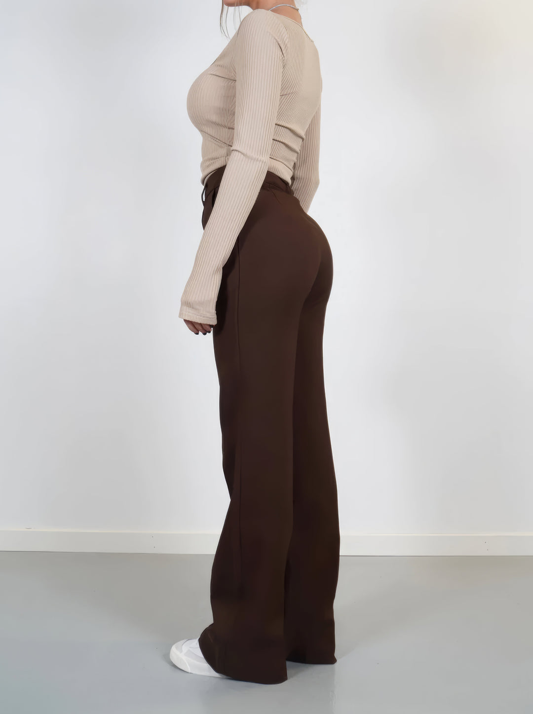 Selma High-Waist Wide Leg Tailored Pants