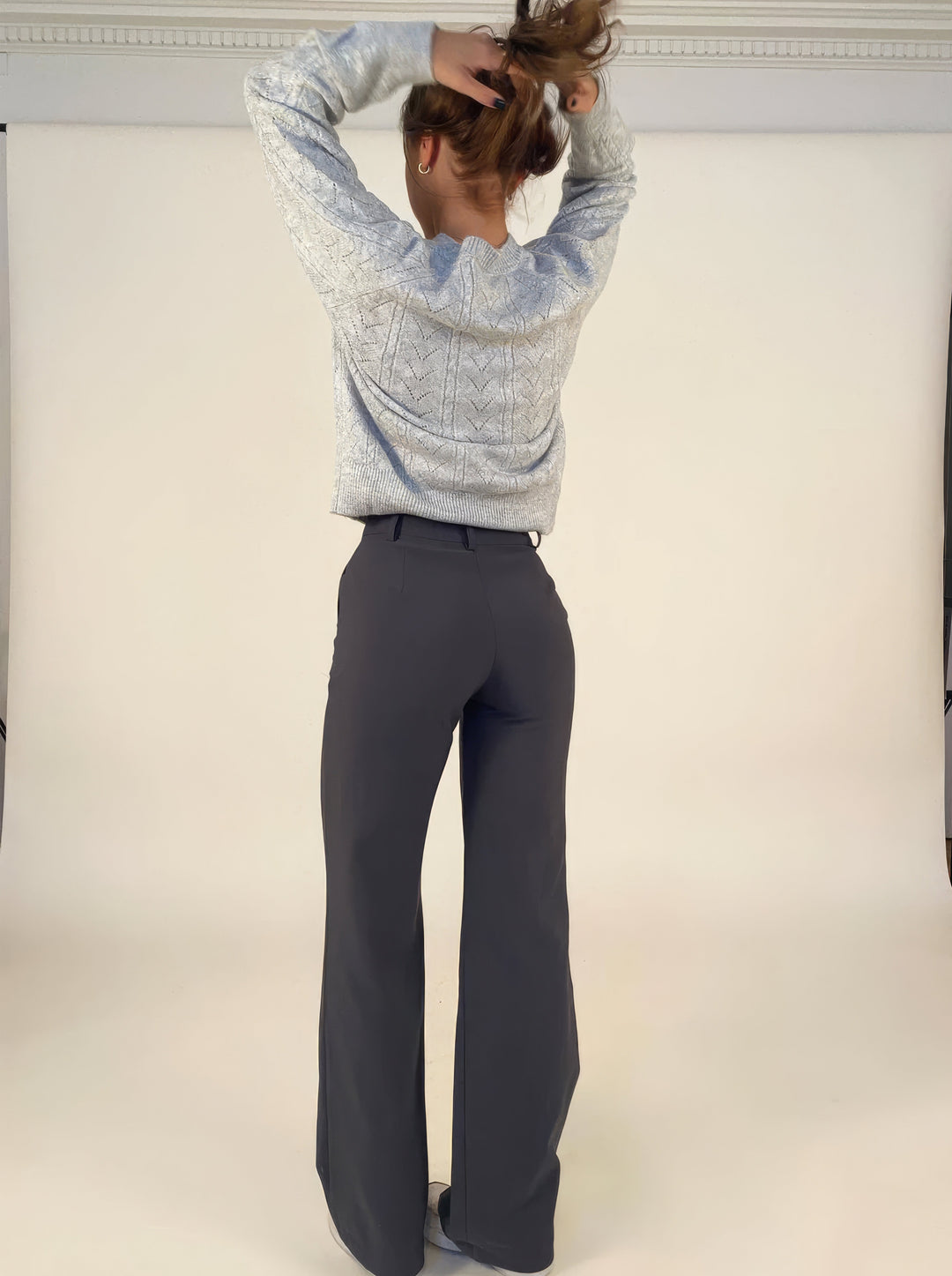Selma High-Waist Wide Leg Tailored Pants