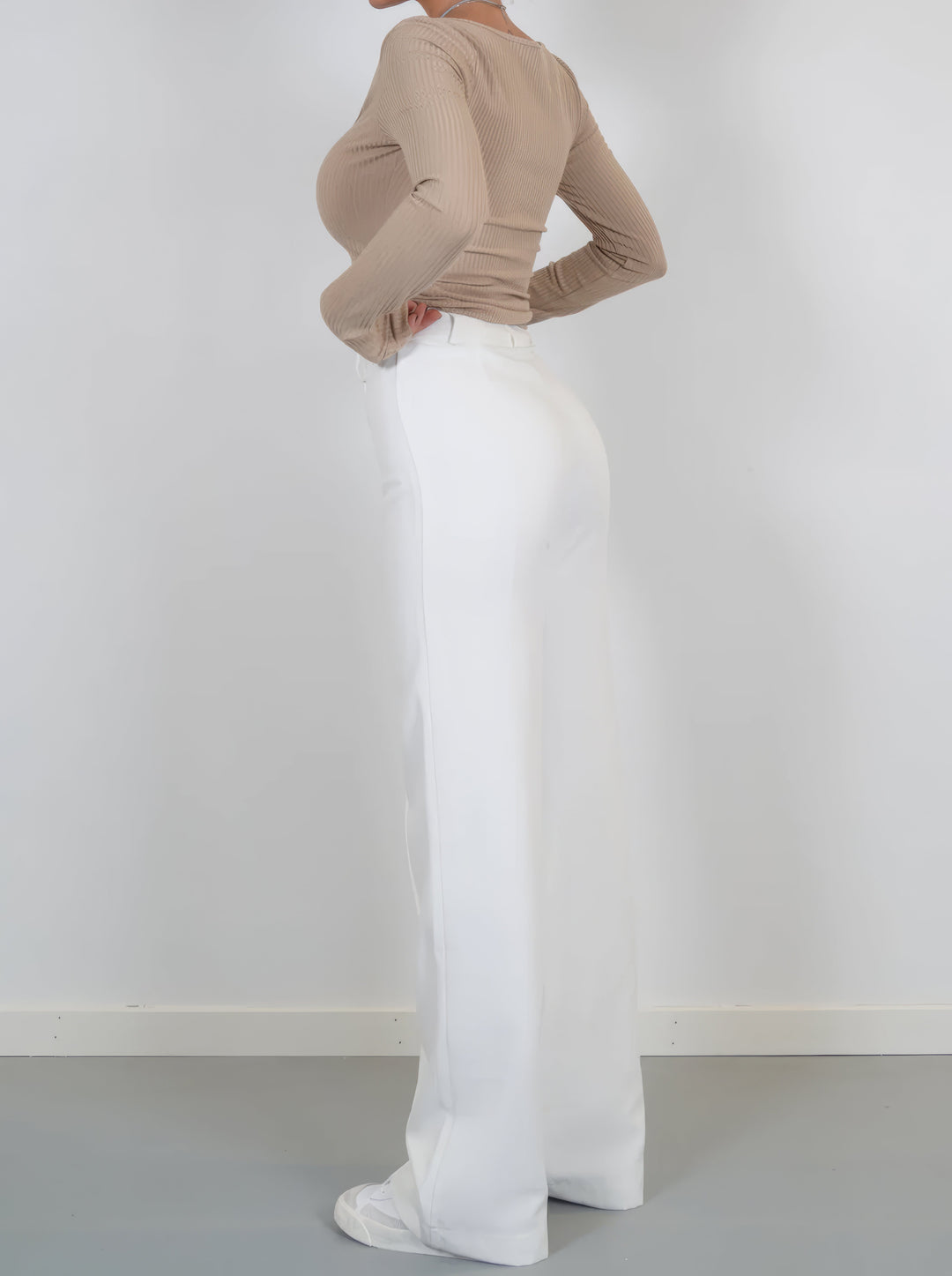 Selma High-Waist Wide Leg Tailored Pants