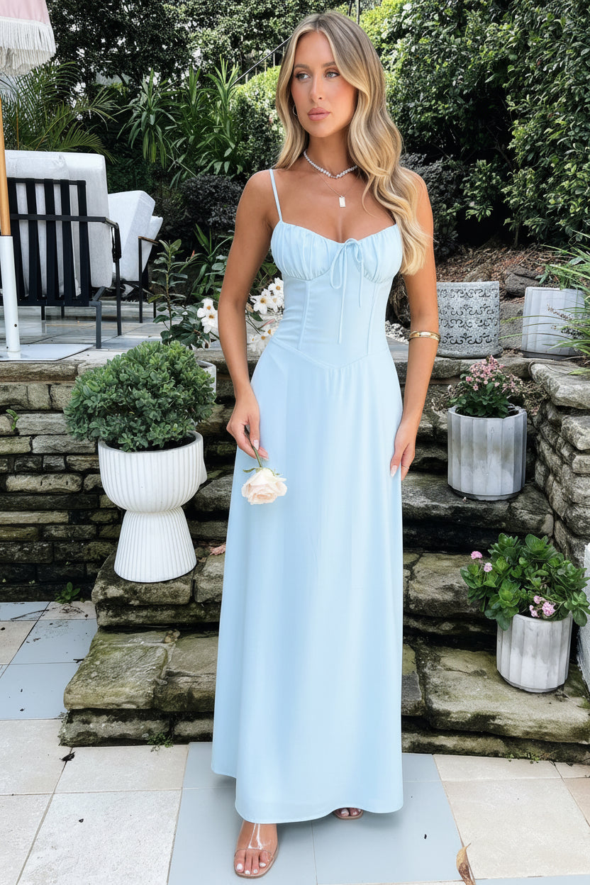 Jenny Tie Front Maxi Dress