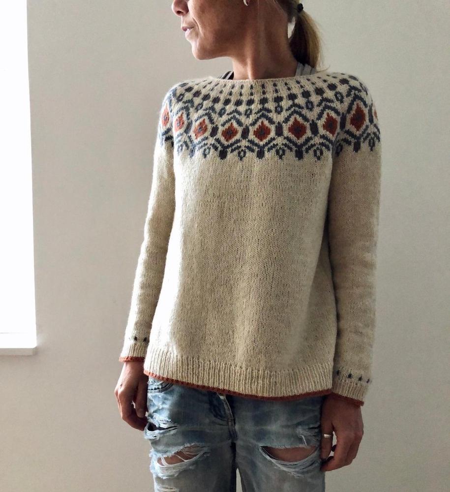 Caroline Fair Isle Yoke Sweater