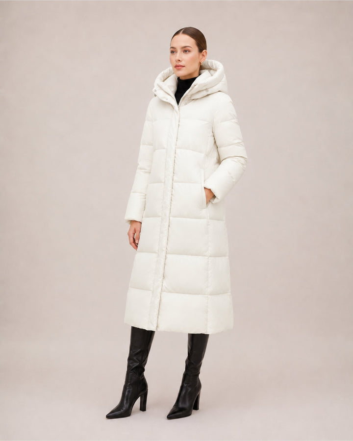 Milena Sculpted Longline Puffer Coat