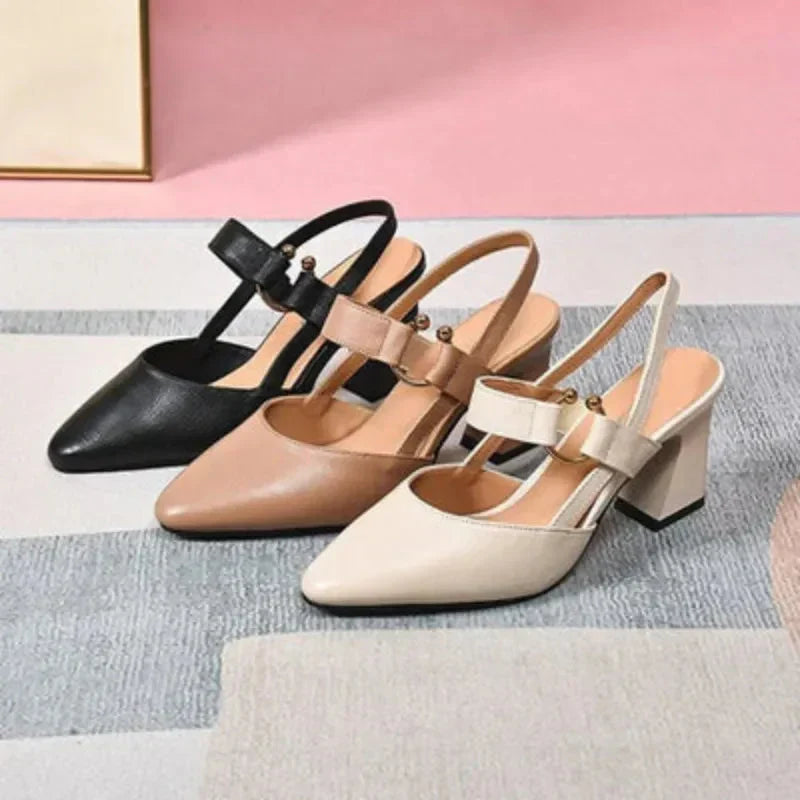 Ophelia Ring Detail Slingback Pumps