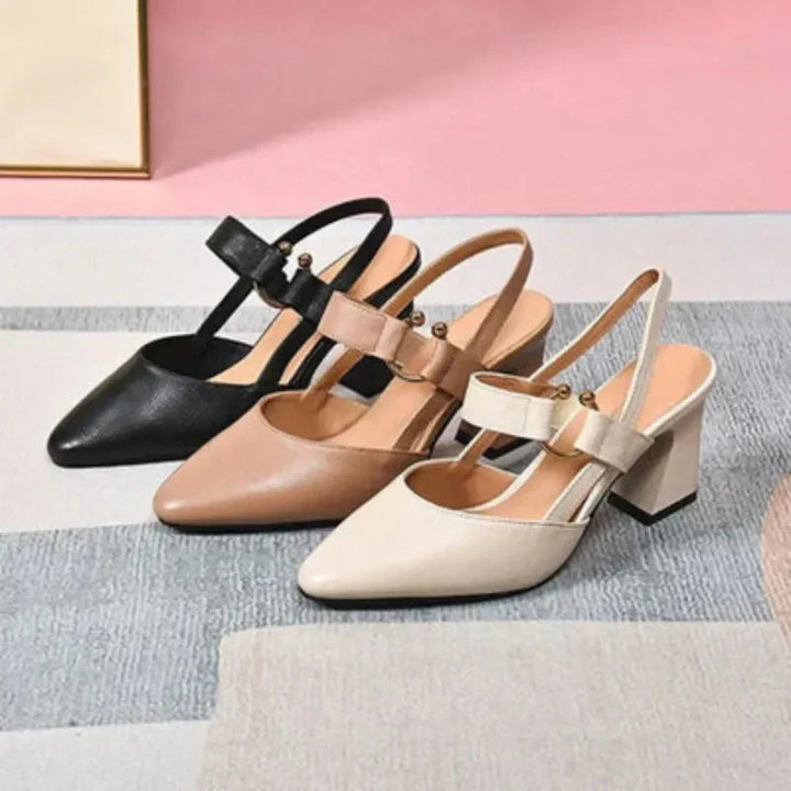 Ophelia Ring Detail Slingback Pumps