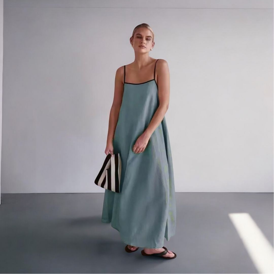 Zora Linen Maxi Dress