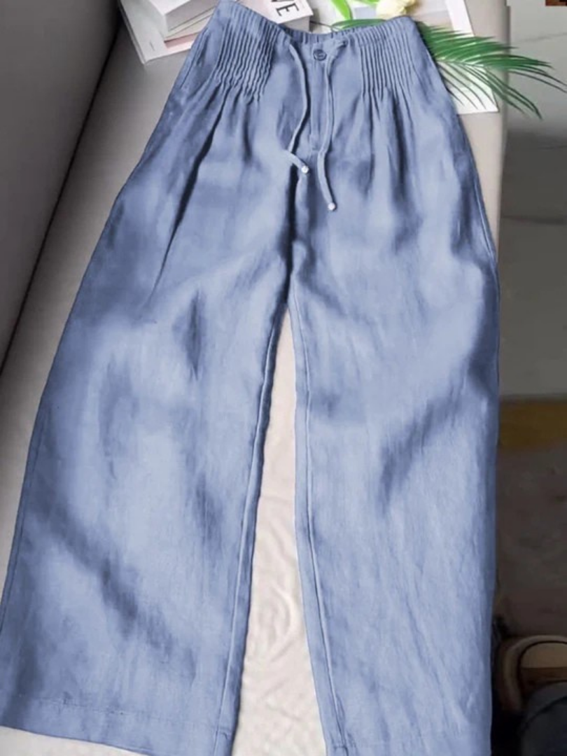 Annabelle Drawstring Wide Leg Pants