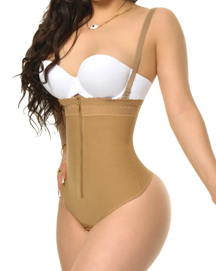 Soraya High Waist Thong Shapewear Bodysuit
