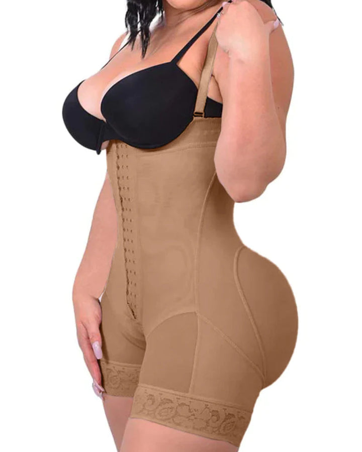 Corinne Open-Bust Contour Shapewear Bodysuit