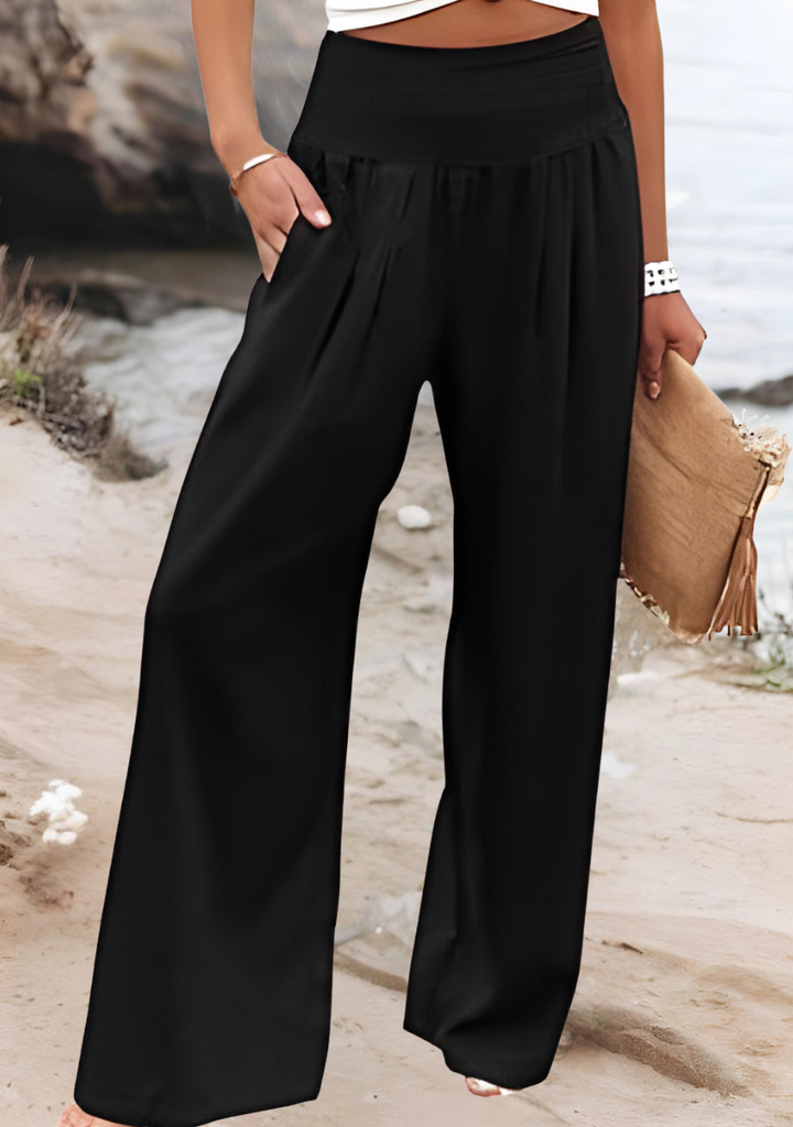 Susan Smocked Wide Leg Pants