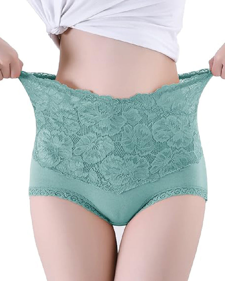 Beth Floral High Waist Brief Panties