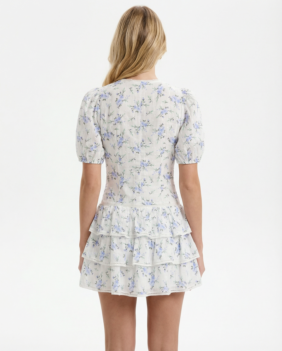 Margie Floral Tiered Mini Dress
