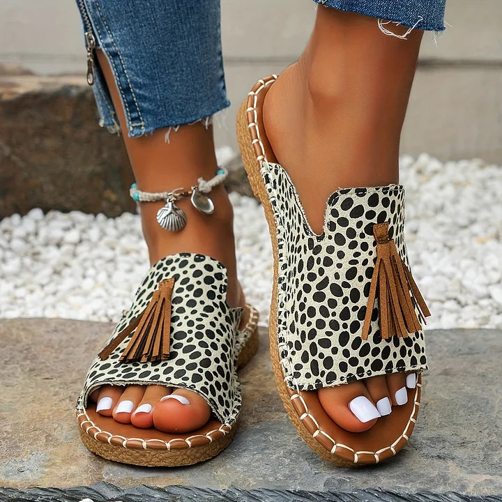 Robin Nomad Tassel Slide Sandals
