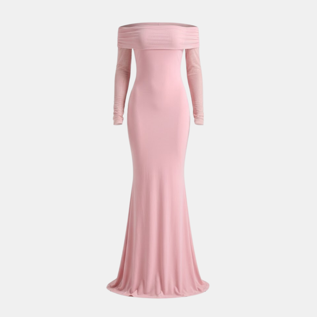 Blair Off Shoulder Long Sleeve Maxi Dress