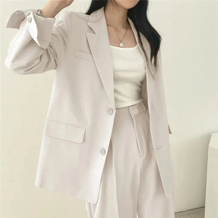 Katherine Essential Tailored Blazer & Wide-Leg Trouser Set