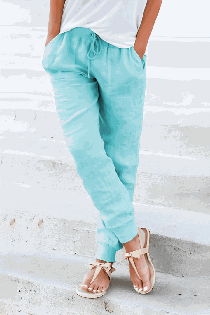 Tara Drawstring Linen Pants