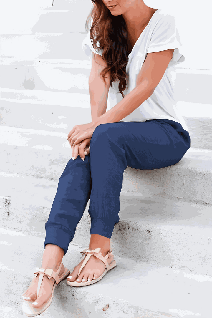 Tara Drawstring Linen Pants