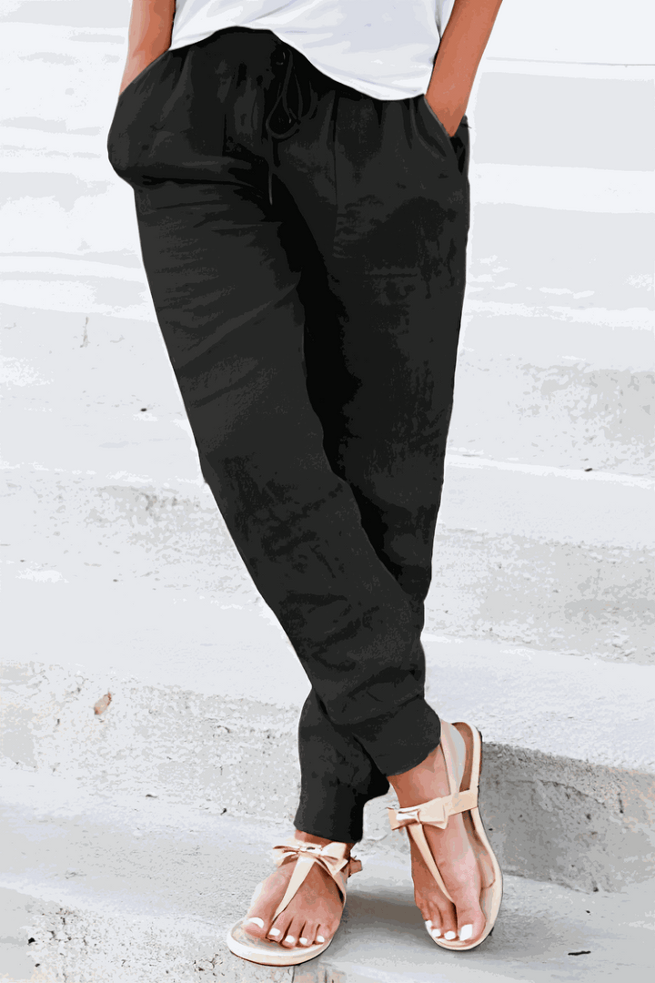 Tara Drawstring Linen Pants